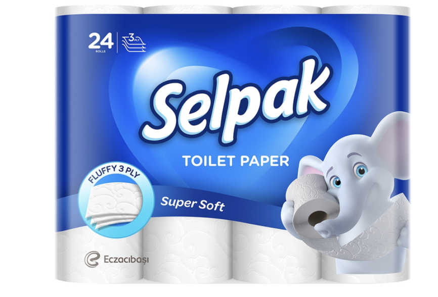 Папiр туалетний SELPAK білий 24шт/уп